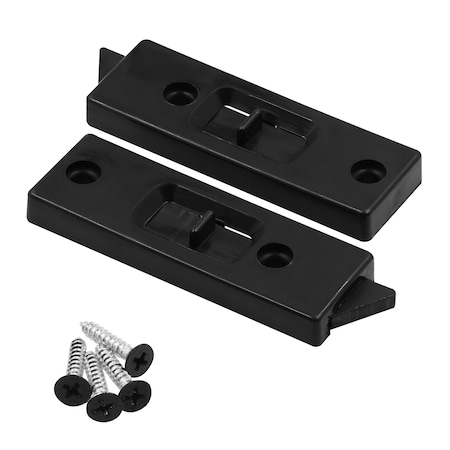 Prime-Line Black Vinyl Vertical Hung Sliding Window Lock 1 Pair F 25988